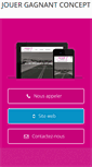 Mobile Screenshot of jouer-gagnant-concept.com